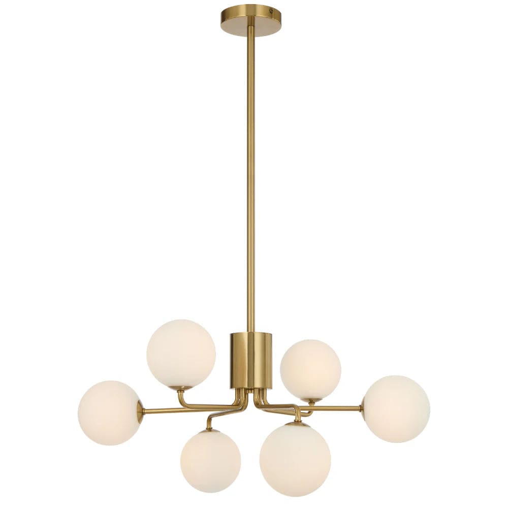 Telbix Lighting Lighting FELTON 6 LIGHT PENDANT ANTIQUE GOLD Lights-For-You FELTON PE06AGOM