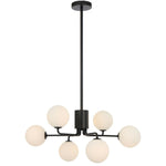 Telbix Lighting Lighting FELTON 6 LIGHT PENDANT BLACK Lights-For-You FELTON PE06BKOM
