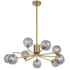 Telbix Lighting Lighting FELTON 9 LIGHT PENDANT ANTIQUE GOLD Lights-For-You