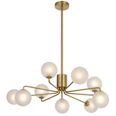 Telbix Lighting Lighting FELTON 9 LIGHT PENDANT ANTIQUE GOLD Lights-For-You FELTON PE09AGFRT