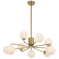 Telbix Lighting Lighting FELTON 9 LIGHT PENDANT ANTIQUE GOLD Lights-For-You FELTON PE09AGOM