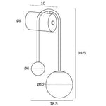 Telbix Lighting Lighting Felton Arm Wall Light AG Lights-For-You