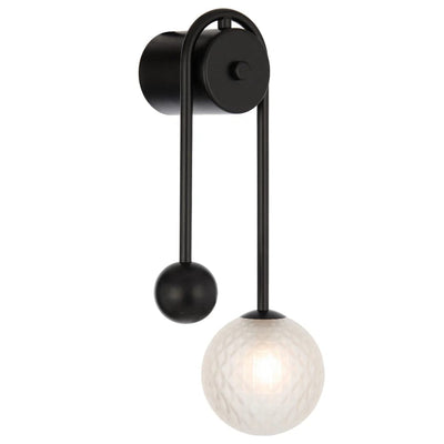 Telbix Lighting Lighting FELTON ARM WALL LIGHT BLACK Lights-For-You FELTON WBA-BKFRT