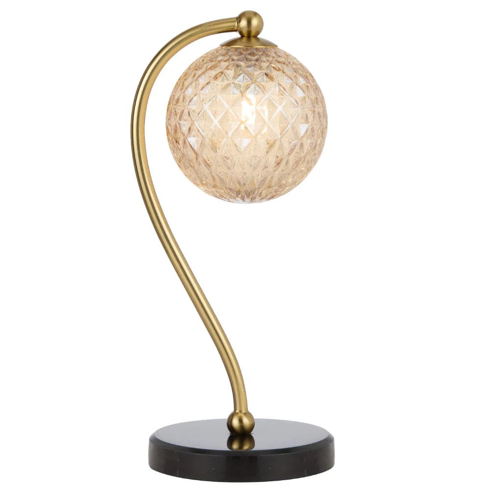 Telbix Lighting Lighting FELTON TABLE LAMP BLACK MARBLE Lights-For-You FELTON TL-BKMAMT