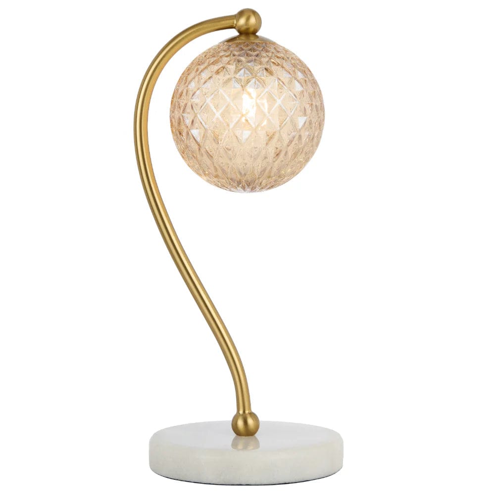 Telbix Lighting Lighting FELTON TABLE LAMP WHITE MARBLE Lights-For-You FELTON TL-WHMAMT