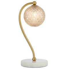 Telbix Lighting Lighting FELTON TABLE LAMP WHITE MARBLE Lights-For-You FELTON TL-WHMAMT