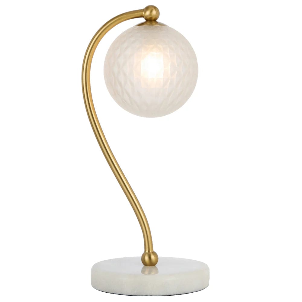 Telbix Lighting Lighting FELTON TABLE LAMP WHITE MARBLE Lights-For-You FELTON TL-WHMCLP