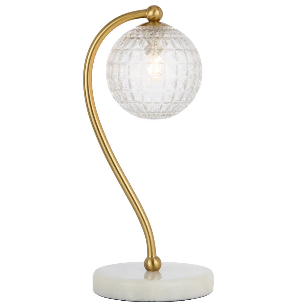 Telbix Lighting Lighting FELTON TABLE LAMP WHITE MARBLE Lights-For-You FELTON TL-WHMFRTv