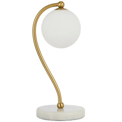 Telbix Lighting Lighting FELTON TABLE LAMP WHITE MARBLE Lights-For-You FELTON TL-WHMOM