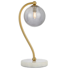 Telbix Lighting Lighting FELTON TABLE LAMP WHITE MARBLE Lights-For-You FELTON TL-WHMSM