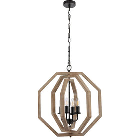 Telbix Lighting Lighting INDIO 4 LIGHT PENDANT Lights-For-You INDIO PE4-BK