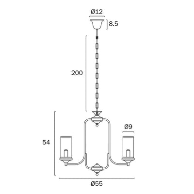 Telbix Lighting Lighting Velden 6 Light Pendant Copper - VELDEN PE06-CP Lights-For-You VELDEN PE06-CP