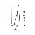 Telbix Lighting Outdoor Up/Down Wall Lights Monza 11 Watt Up/Down LED Wall Light Lights-For-You MONZA EX11-BK84 9329501052969