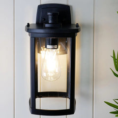 Telbix Lighting Outdoor Wall Light Reese Rectangular Outdoor Wall Light (Small) in Black Lights-For-You REESE EX135-BK
