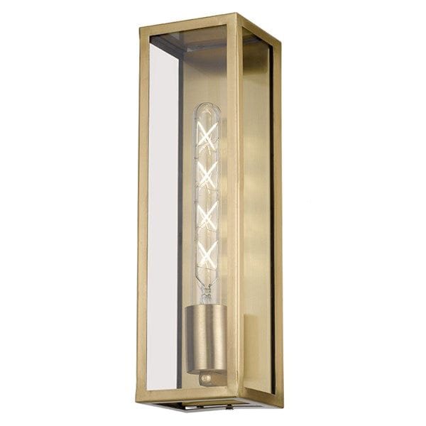Telbix Lighting Outdoor Wall Lights Antique Brass Arzano Outdoor Wall Light Large 1Lt Lights-For-You ARZANO WB35-AB