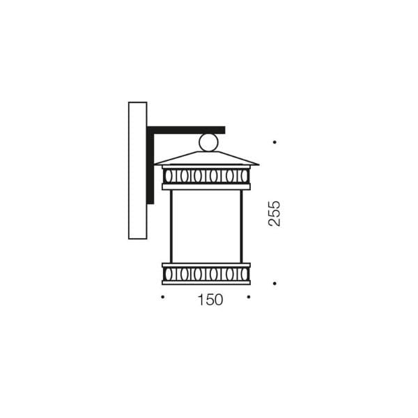 Telbix Lighting Outdoor Wall Lights Avera Exterior Wall Light Small/Large Lights-For-You