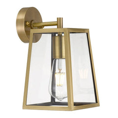 Telbix Lighting Outdoor Wall Lights Antique Brass Cantena Outdoor Wall Light Small 1Lt Lights-For-You CANTENA WB15-AB