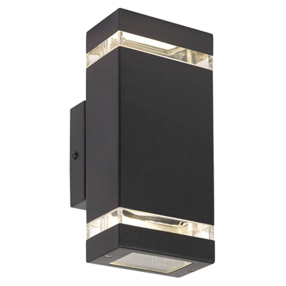 Telbix Lighting Outdoor Wall Lights Dixon Exterior Up/Down Wall Light Lights-For-You DIXON EX2-BK 9329501052556