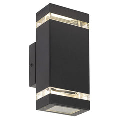 Telbix Lighting Outdoor Wall Lights Dixon Exterior Up/Down Wall Light Lights-For-You DIXON EX2-BK 9329501052556