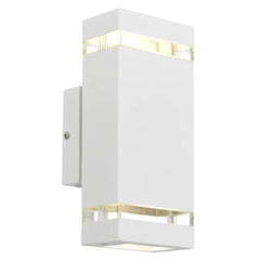 Telbix Lighting Outdoor Wall Lights Dixon Exterior Up/Down Wall Light Lights-For-You DIXON EX2-WH 9329501064344