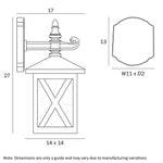Telbix Lighting Outdoor Wall Lights Eldon Outdoor Wall Light Lights-For-You