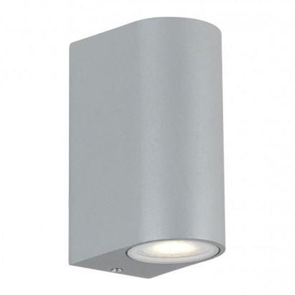 Telbix Lighting Outdoor Wall Lights Silver Eos Exterior Up/Down Wall Light Lights-For-You EOS EX2-SL