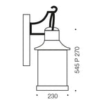 Telbix Lighting Outdoor Wall Lights Fergus Outdoor Wall Light 2Lt Lights-For-You FERGUS EX-BK 9329501051863