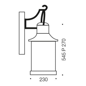 Telbix Lighting Outdoor Wall Lights Fergus Outdoor Wall Light 2Lt Lights-For-You FERGUS EX-BK 9329501051863