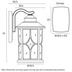 Telbix Lighting Outdoor Wall Lights LENORE EXTERIOR WALL LIGHT Lights-For-You