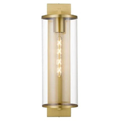 Telbix Lighting Outdoor Wall Lights Perova Cylinder Outdoor Wall Light (H500mm) Lights-For-You PEROVA EX50-BRS 9329501056592