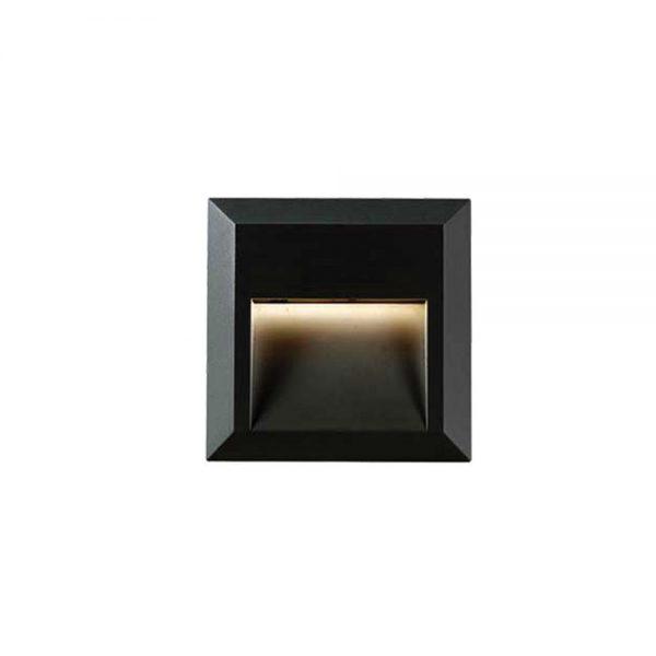 Telbix Lighting Outdoor Wall Lights Prima Exterior LED Wall Light Rectangle 4000k Lights-For-You PRIMA EX.SQ-BK 9329501041260