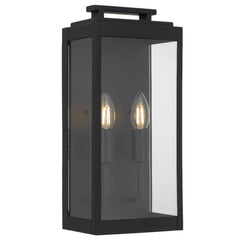 Telbix Lighting Outdoor Wall Lights TRUMAN 2 LIGHT EXTERIOR WALL LIGHT Lights-For-You TRUMAN EX2-BK