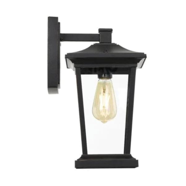 Telbix Lighting Outdoor Wall Lights Walton Exterior Wall Light in Black/Clear Lights-For-You WALTON EX-BK 9329501051931