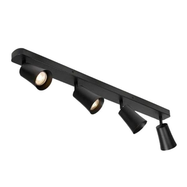 Telbix Lighting Spot Lights Black Alvey LED Spot Light Bar 4Lt Lights-For-You ALVEY SP4B-BK