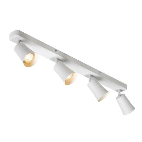 Telbix Lighting Spot Lights White Alvey LED Spot Light Bar 4Lt Lights-For-You ALVEY SP4B-WH