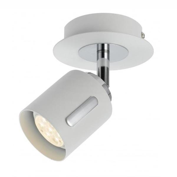 Telbix Lighting Spot Lights Burton LED Spot Light 1Lt in White Lights-For-You BURTON SP1-WH 9329501033951