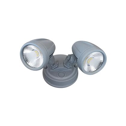 Telbix Lighting Spot Lights Silver Illume Exterior LED Spot Light 2Lt Lights-For-You ILLUME EX2-BK-2