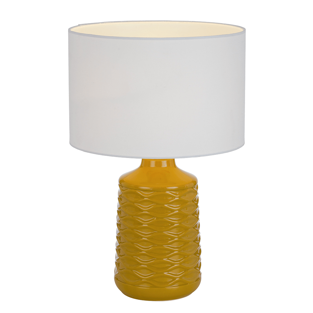 Telbix Lighting Table Lamps Agra Table Lamp Butterscotch Lights-For-You AGRA TL-BSWH 9329501058978