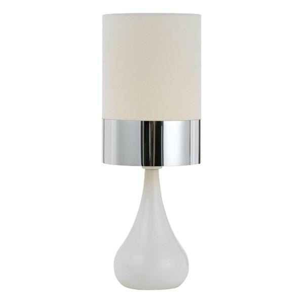Telbix Lighting Table Lamps White/Chrome Akira Table Lamp 1Lt Lights-For-You AKIRA TL-WHCH