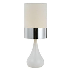 Telbix Lighting Table Lamps White/Chrome Akira Table Lamp 1Lt Lights-For-You AKIRA TL-WHCH