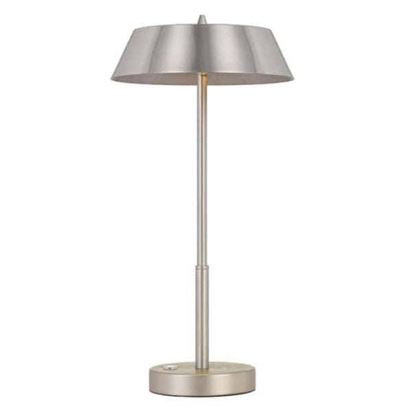 Telbix Lighting Table Lamps Nickel+Silver Allure LED Table Lamp Lights-For-You ALLURE TL-NKSL