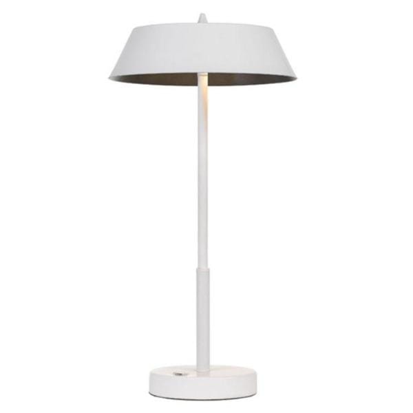 Telbix Lighting Table Lamps White+Silver Allure LED Table Lamp Lights-For-You ALLURE TL-WHSL