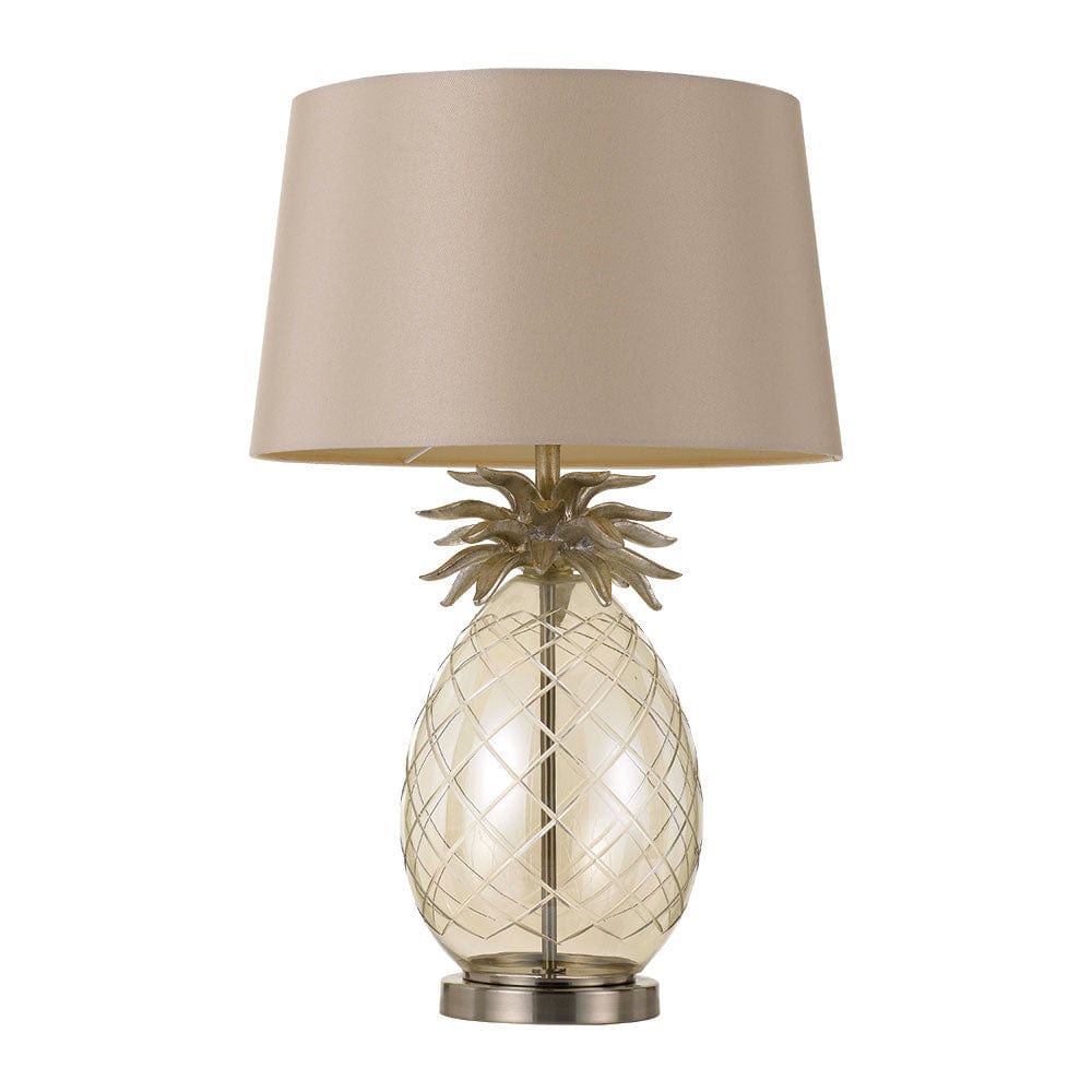 Telbix Lighting Table Lamps Ananas 1 Light Table Lamp Champagne Lights-For-You ANANAS TL-CHM 9329501047699