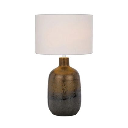 Telbix Lighting Table Lamps Arthur Ceramic Table Lamp Bronze & Rust Lights-For-You ARTHUR TL-BZWH 9329501059593