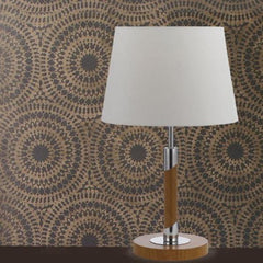 Telbix Lighting Table Lamps Belmore Table Lamp in Teak or Walnut Lights-For-You