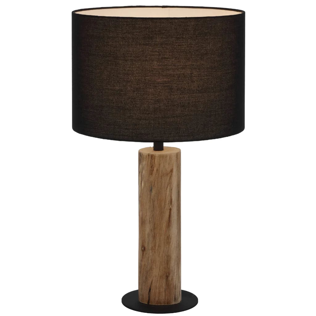 Telbix Lighting Table Lamps Chad Table Lamp Wood Black Lights-For-You CHAD TL-WDBK 9329501070857