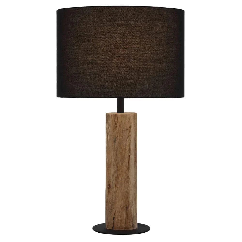 Telbix Lighting Table Lamps Chad Table Lamp Wood Black Lights-For-You CHAD TL-WDBK 9329501070857