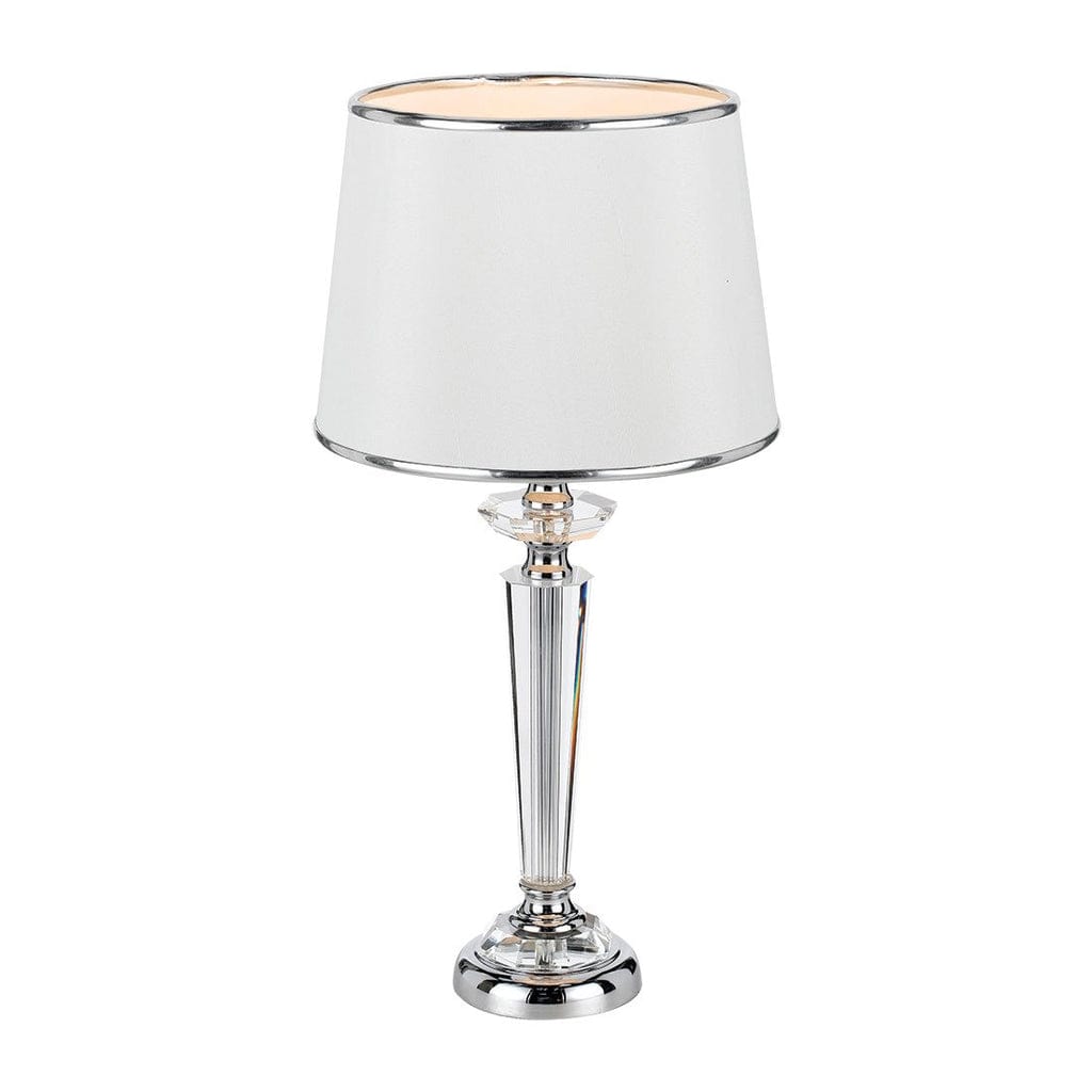 Telbix Lighting Table Lamps Chrome Contemporary Crystal Table Lamp Lights-For-You DIANA TL-CHWH