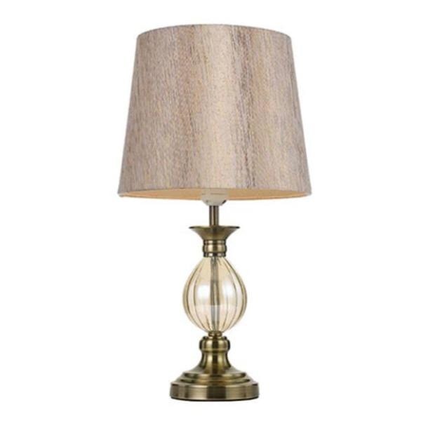 Telbix Lighting Table Lamps Antique Brass/Gold Crest Table Lamp 1Lt Lights-For-You CREST TL-ABGLD