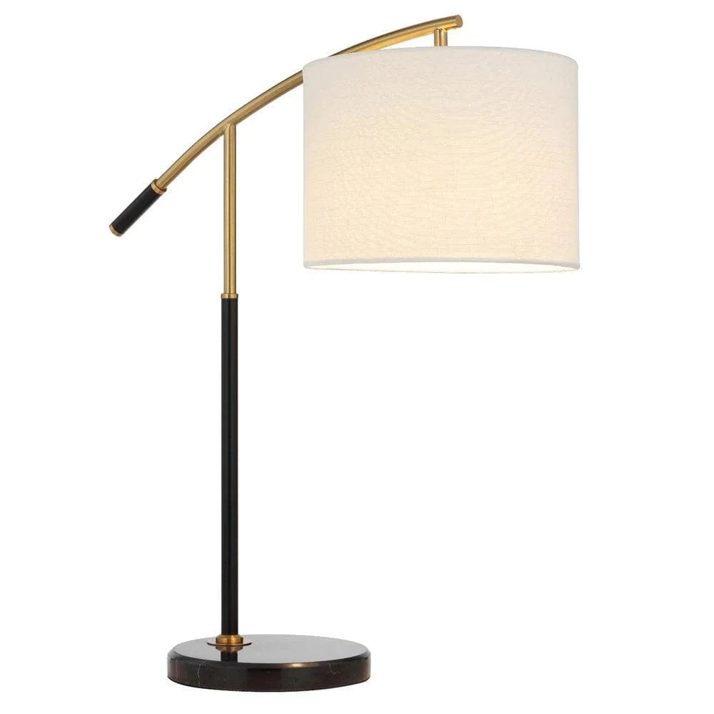 Telbix Lighting Table Lamps Cruz Table Lamp Black/Gold/Ivory Lights-For-You CRUZ TL-BKIV 9329501066737